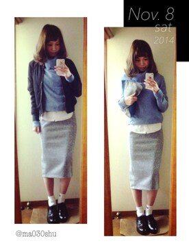 「ボンディング」｜「アイテム（その他）」を使った、mashuさん（レディース・167cm）の秋コーディネート