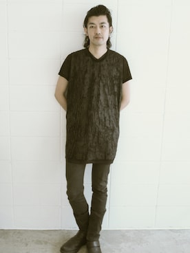 「アイテム（その他）」を使った、JUNTAGUCHIさん（メンズ・179cm）の春コーディネート