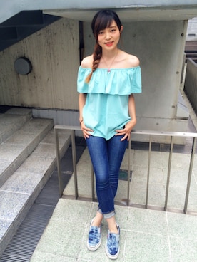 X-girl JeanCROPPED SKINNY 5POCKET JEAN