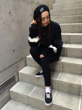 山﨑 彩花さん（レディース・157cm）の秋コーディネート