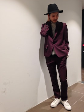 「SHAREEF（シャリーフ）のアイテム（ジャケット/アウター）」を使った、Ryuto Kitaさん（メンズ・170cm）の冬コーディネート
