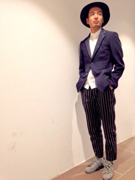 「Scye（サイ）のアイテム（テーラードジャケット）」を使った、Ryuto Kitaさん（メンズ・170cm）の春コーディネート