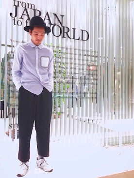 「08sircus（ゼロエイトサーカス）のアイテム」を使った、Ryuto Kitaさん（メンズ・170cm）の春コーディネート