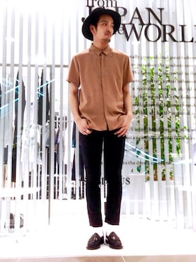 「STUDIOUS（ステュディオス）のアイテム（アクセサリー）」を使った、Ryuto Kitaさん（メンズ・170cm）の春コーディネート