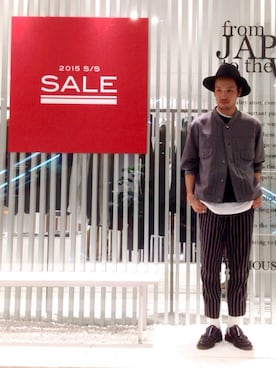 「CLASS（クラス）のアイテム」を使った、Ryuto Kitaさん（メンズ・170cm）の夏コーディネート