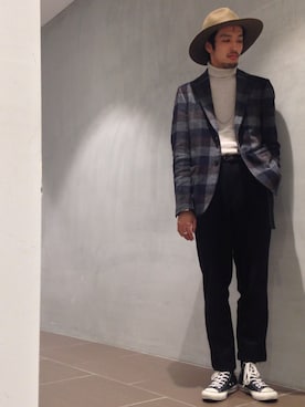 「STUDIOUS（ステュディオス）のアイテム（アクセサリー）」を使った、Ryuto Kitaさん（メンズ・170cm）の秋コーディネート