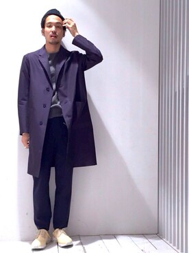 「soe（ソーイ）のアイテム（ジャケット/アウター）」を使った、Ryuto Kitaさん（メンズ・170cm）の春コーディネート