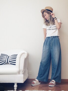 rihoさん（レディース・162cm）の夏コーディネート