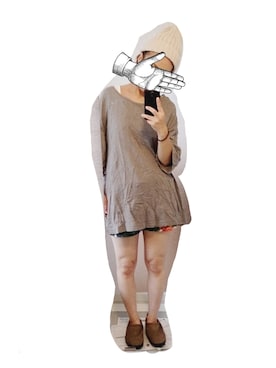 「エアモック」｜33さん（レディース・164cm）の春コーディネート