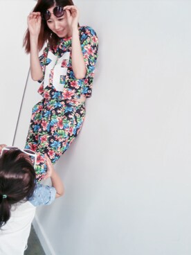 「アイテム（つなぎ/オールインワン）」を使った、Linさん（レディース・172cm）の夏コーディネート