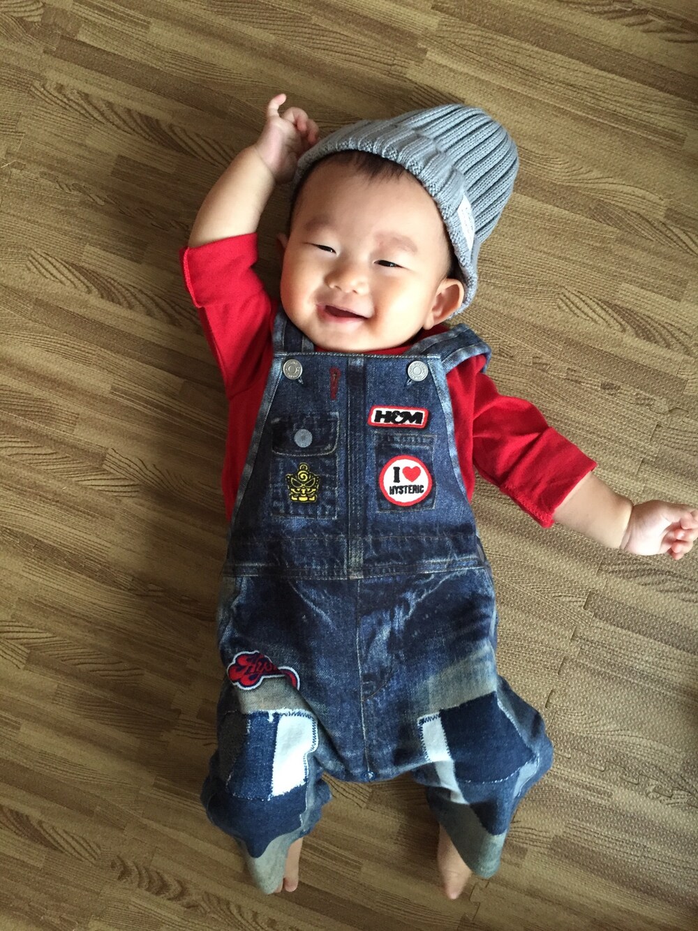 【新品】ヒステリックミニ　ライクア　サロペット 新品】ヒステリックミニライクアサロペット