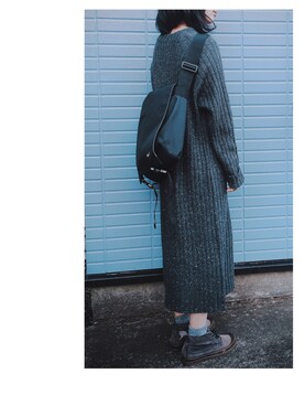 「NIKE(ナイキ)のアイテム(ショルダーバッグ)」を使った、めるさん(レディース・157cm)の冬コーディネート