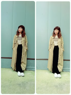 「CONVERSE（コンバース）のCONVERSE コンバース ジャック パーセル / JACK PURCEL（スニーカー）」を使った、くっちぃさん（レディース・152cm）の秋コーディネート