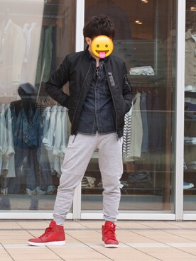 「GOSTAR DE FUGA（ゴスタール ジフーガ）のアイテム（その他アウター）」を使った、hiroさん（メンズ・168cm）の春コーディネート