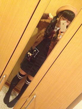 「FRED PERRY（フレッドペリー）のアイテム（アクセサリー）」を使った、のっちさん（レディース・165cm）の冬コーディネート