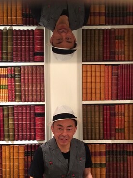 「The DUFFER of ST.GEORGE（ザダファーオブセントジョージ）のアイテム（セットアップ）」を使った、冨沢ノボルさん（メンズ・170cm）の春コーディネート