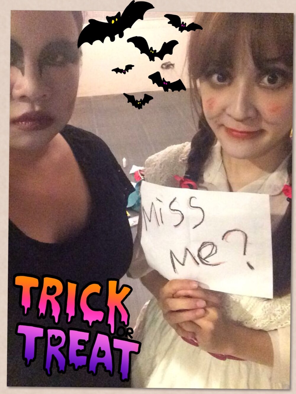 「happy helloweenのアイテム（その他、ホワイト系）」を使った、erika shihさん（レディース・160cm）の秋コーディネートの1枚目の写真