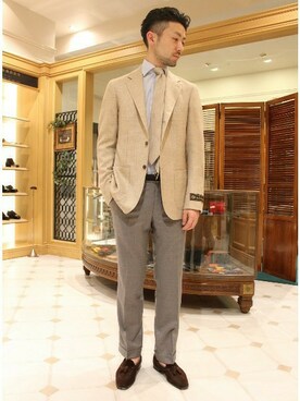 EDIFICE丸の内店さん（メンズ・173cm）の春コーディネート