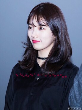 「brand ?（ブランド ?）のアイテム（シャツ/ブラウス、ブラック系）」を使った、623さん（レディース・155cm）の冬コーディネート