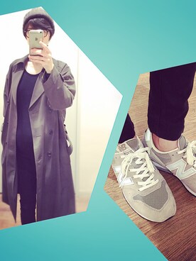 「coca（ANDEX shoes product）（コカ）のアイテム（Tシャツ/カットソー）」を使った、KANANNE_AMさん（レディース・165cm）の秋コーディネート