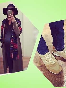 「coca（ANDEX shoes product）（コカ）のアイテム（Tシャツ/カットソー）」を使った、KANANNE_AMさん（レディース・165cm）の冬コーディネート