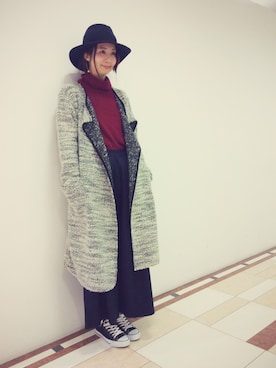 「AS KNOW AS de base（アズノゥアズドゥバズ）のアイテム」を使った、なかしーさん（レディース・163cm）の秋コーディネート