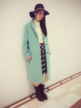 「AS KNOW AS de base（アズノゥアズドゥバズ）のアイテム」を使った、なかしーさん（レディース・163cm）の秋コーディネート