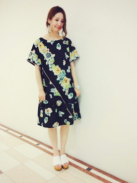 「AS KNOW AS de base（アズノゥアズドゥバズ）のアイテム」を使った、なかしーさん（レディース・163cm）の春コーディネート