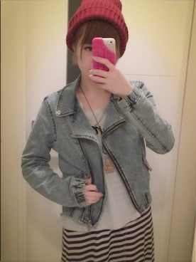 「one way（ワンウェイ）のアイテム（ニットキャップ/ビーニー）」を使った、さらたんさん（レディース・149cm）の春コーディネート