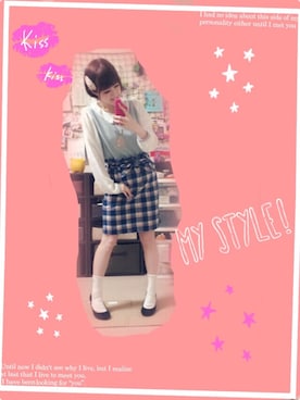 「C.D.S BASIC（シーディーエスベーシック）のアイテム（トップス）」を使った、さらたんさん（レディース・149cm）の秋コーディネート