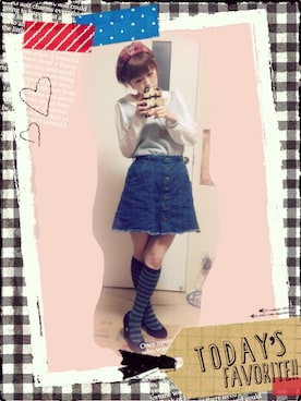 「C.D.S BASIC（シーディーエスベーシック）のアイテム（トップス）」を使った、さらたんさん（レディース・149cm）の秋コーディネート