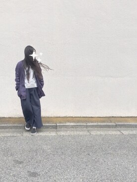 「SEVENDAYS=SUNDAY（セブンデイズサンデイ）のエステル起毛　ガウチョパンツ（その他パンツ）」を使った、らぴさん（レディース・155cm）の夏コーディネート