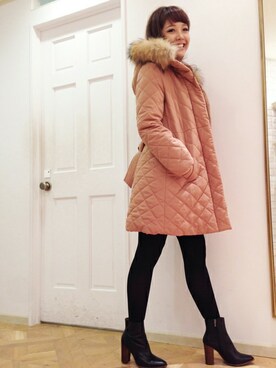 「Soareak（ソアリーク）のアイテム（ジャケット/アウター）」を使った、Yahhoさん（レディース・164cm）の冬コーディネート