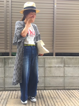 「20/80（テゥエンティーエイティー）のアイテム」を使った、MIKUさん（レディース・150cm）の春コーディネート