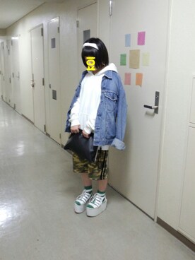 「厚底」｜まめまきさん（レディース・143cm）の春コーディネート