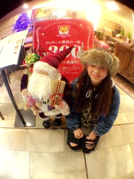 「SANTACROCE（サンタクロース）のアイテム」を使った、Mikuさん（レディース・154cm）の冬コーディネート