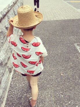 「bobo chose（ボボ チョース）のアイテム」を使った、eightmaaanさん（キッズ・100cm）の夏コーディネート