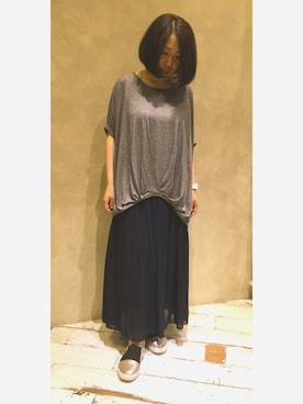 「アイテム（チュニック）」を使った、じゅんさん（レディース・150cm）の夏コーディネート