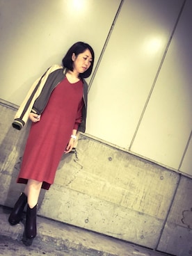 「アイテム（スタジャン）」を使った、じゅんさん（レディース・150cm）の秋コーディネート