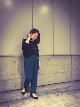 「INTERPLANET WINGS（インタープラネットウィング）のアイテム」を使った、じゅんさん（レディース・150cm）の秋コーディネート