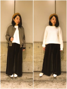 じゅんさん（レディース・150cm）の秋コーディネート