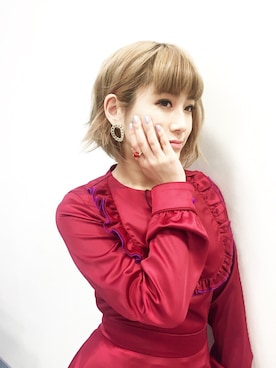 「flake(フレーク)のアイテム(アクセサリー)」を使った、IMALUさん(レディース・150cm)の冬コーディネート