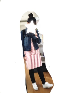 「CONVERSE（コンバース）のCONVERSE コンバース ジャック パーセル / JACK PURCEL（スニーカー）」を使った、な。さん（レディース・154cm）の春コーディネート