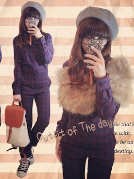 cheryさん（レディース・156cm）の秋コーディネート