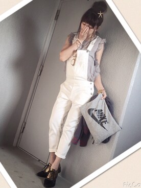 「ピクニック」｜「アイテム（その他アウター）」を使った、cheryさん（レディース・156cm）の春コーディネート