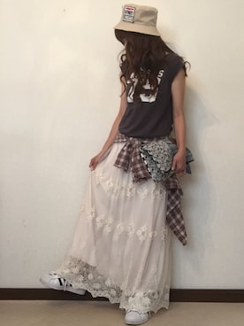 cheryさん（レディース・156cm）の夏コーディネート