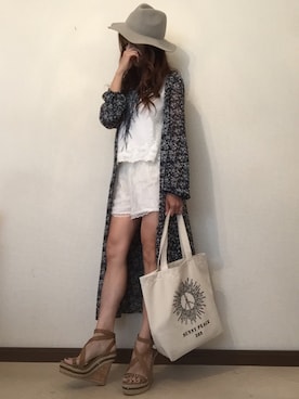 cheryさん（レディース・156cm）の夏コーディネート