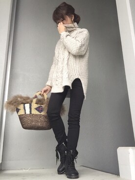 cheryさん（レディース・156cm）の冬コーディネート