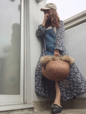 「machatt（マチャット）のアイテム（オールインワン・サロペット）」を使った、cheryさん（レディース・156cm）の秋コーディネート