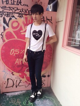 「G.V.G.V.（ジーヴィージーヴィー）のアイテム（トップス）」を使った、d a i k i _さん（メンズ・173cm）の夏コーディネート